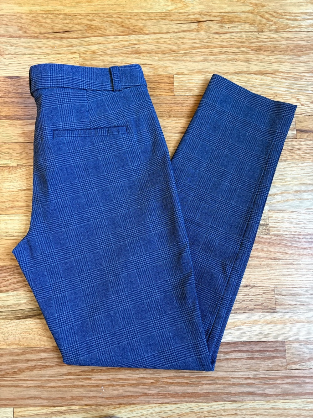 Banana Republic Blue Glen Plaid Trouser (Size 2)